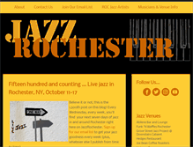 Tablet Screenshot of jazzrochester.com